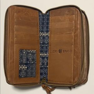 Lucky Brand Brown Leather Wallet